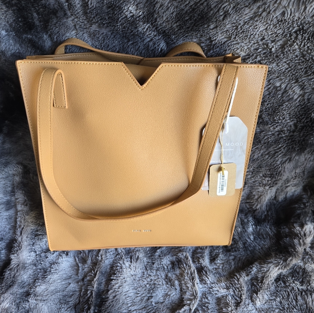 Pixie Mood Tan Shoulder Tote Bag